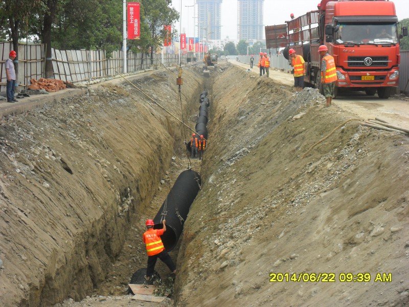 綿州大道污水管道工程